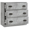 Betongraues Sideboard Maruseac 70x35,5x67,5cm (Holz)