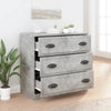 Betongraues Sideboard Maruseac 70x35,5x67,5cm (Holz)