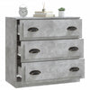 Betongraues Sideboard Maruseac 70x35,5x67,5cm (Holz)