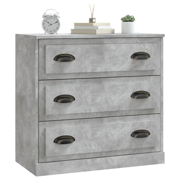 Betongraues Sideboard Maruseac 70x35,5x67,5cm (Holz)