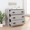 Graues Sideboard Maruseac 70x35,5x67,5cm (Holz)