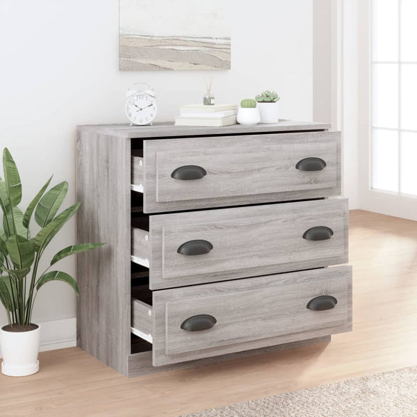 Graues Sideboard Maruseac 70x35,5x67,5cm (Holz)