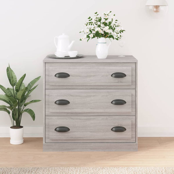 Graues Sideboard Maruseac 70x35,5x67,5cm (Holz)