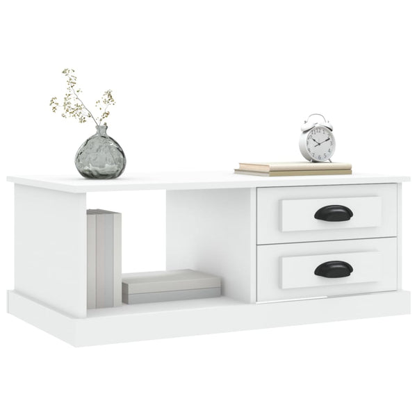 Couchtisch Jager weiß 90x50x35cm (Holz)