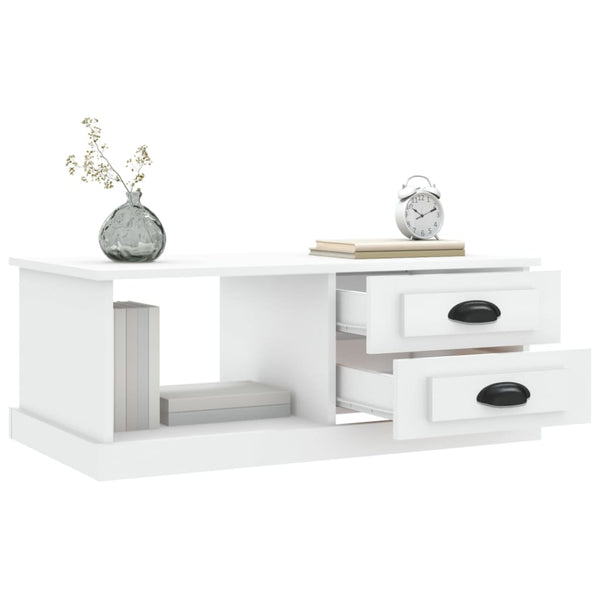 Couchtisch Jager weiß 90x50x35cm (Holz)