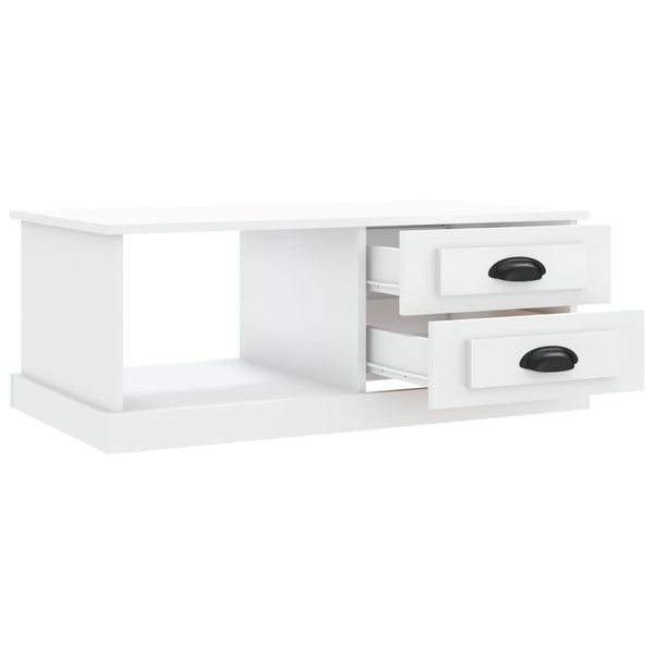 Couchtisch Jager weiß 90x50x35cm (Holz)