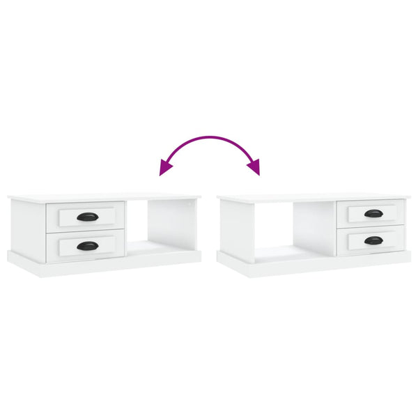 Couchtisch Jager weiß 90x50x35cm (Holz)