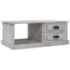 Betoninharmaa sohvapöytä Jager 90x50x35cm (puinen)