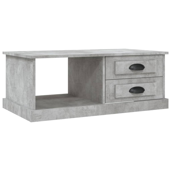 Betoninharmaa sohvapöytä Jager 90x50x35cm (puinen)