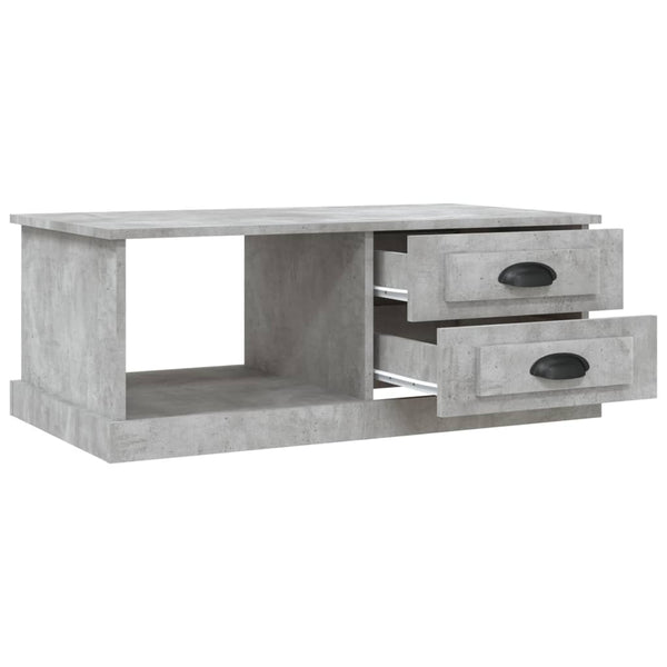 Betoninharmaa sohvapöytä Jager 90x50x35cm (puinen)