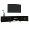Schwarzes TV-Möbel Eftime 180x31,5x40cm (Holz)