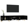 Schwarzes TV-Möbel Eftime 180x31,5x40cm (Holz)