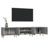 Graues TV-Möbel Eftime 180x31,5x40cm (Holz)