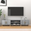 Graues TV-Möbel Eftime 180x31,5x40cm (Holz)