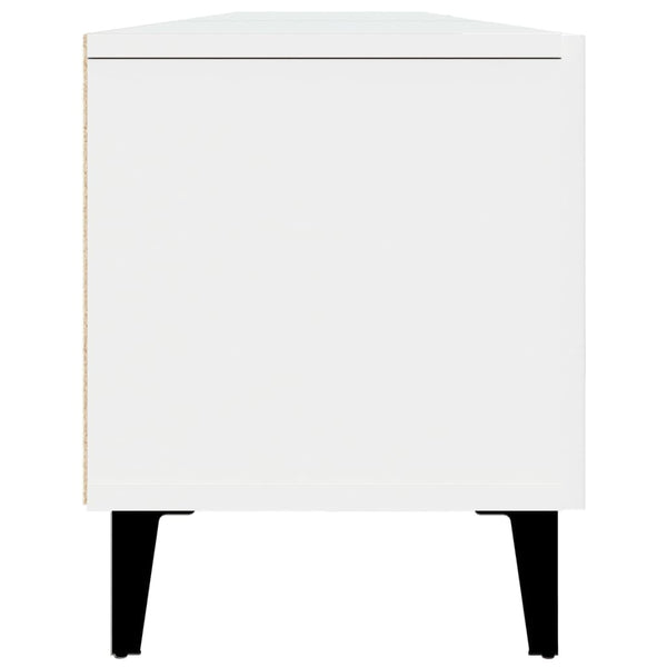 Weißes TV-Lowboard Burnett 180x31,5x40cm (Holz)