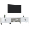 Weißes TV-Lowboard Burnett 180x31,5x40cm (Hochglanz, Holz)