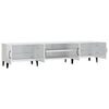 Weißes TV-Lowboard Burnett 180x31,5x40cm (Hochglanz, Holz)