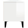 Weißes TV-Lowboard Burnett 180x31,5x40cm (Hochglanz, Holz)