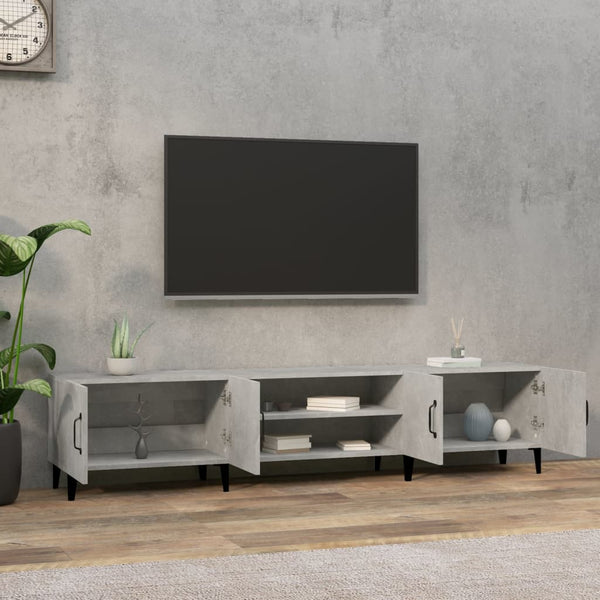 TV-Lowboard Burnett 180x31,5x40cm betongrau (Holz)