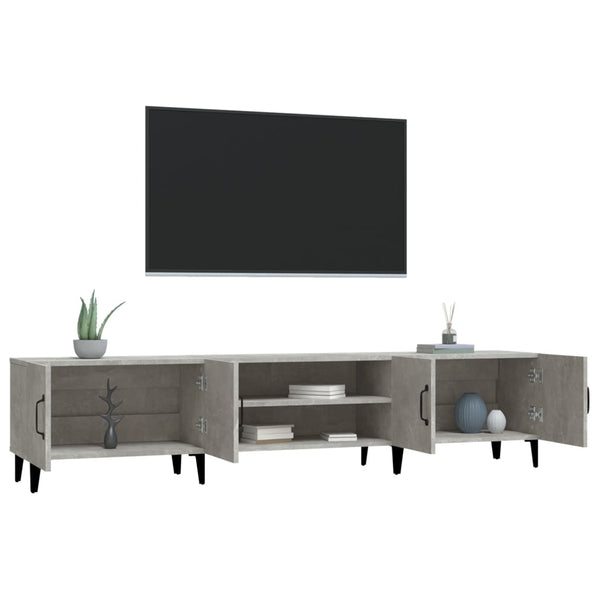 TV-Lowboard Burnett 180x31,5x40cm betongrau (Holz)