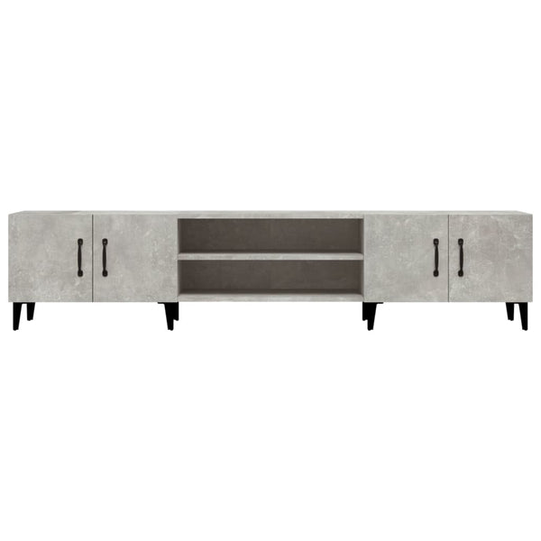 TV-Lowboard Burnett 180x31,5x40cm betongrau (Holz)