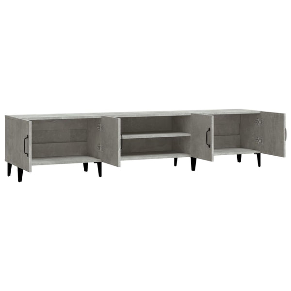TV-Lowboard Burnett 180x31,5x40cm betongrau (Holz)