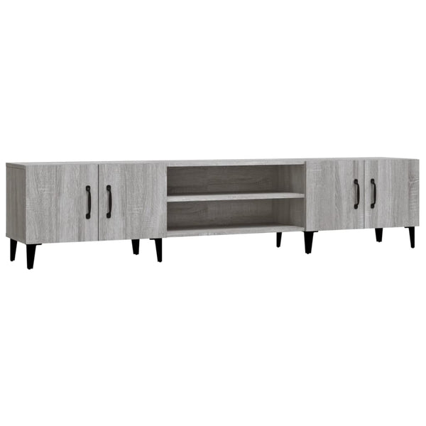 Harmaa tv-taso Burnett 180x31,5x40cm (puinen)