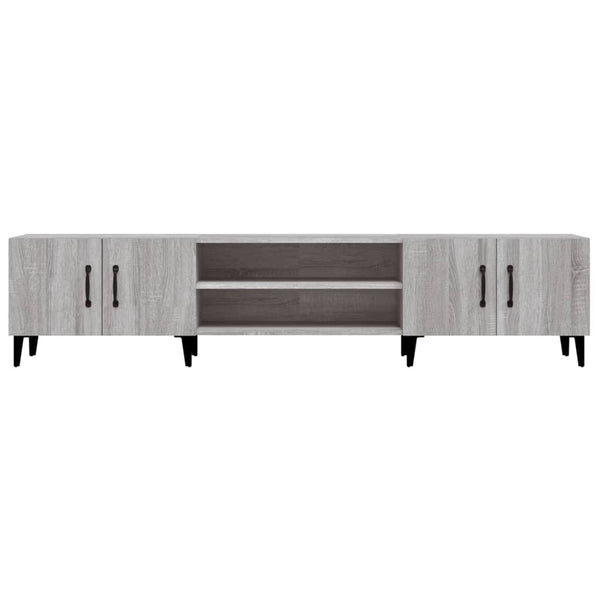 Harmaa tv-taso Burnett 180x31,5x40cm (puinen)