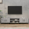 Harmaa tv-taso Burnett 180x31,5x40cm (puinen)