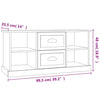Graues TV-Möbel Genin 99,5x35,5x48cm (Holz)