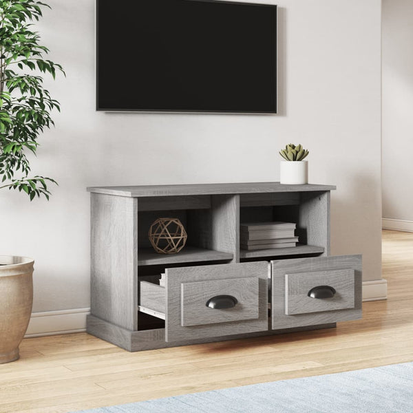 Graues TV-Möbel Tirdea 80x35x50cm (Holz)