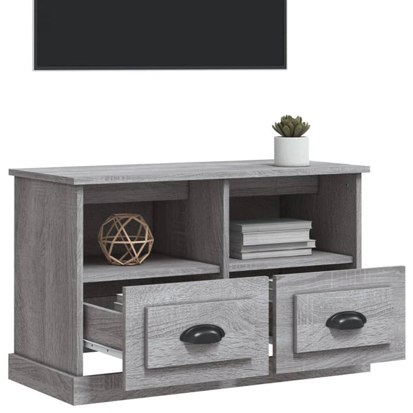 Graues TV-Möbel Tirdea 80x35x50cm (Holz)