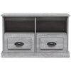 Graues TV-Möbel Tirdea 80x35x50cm (Holz)