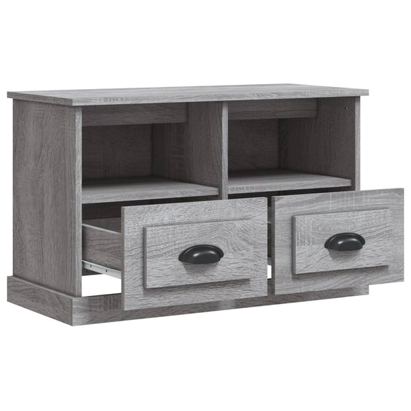 Graues TV-Möbel Tirdea 80x35x50cm (Holz)