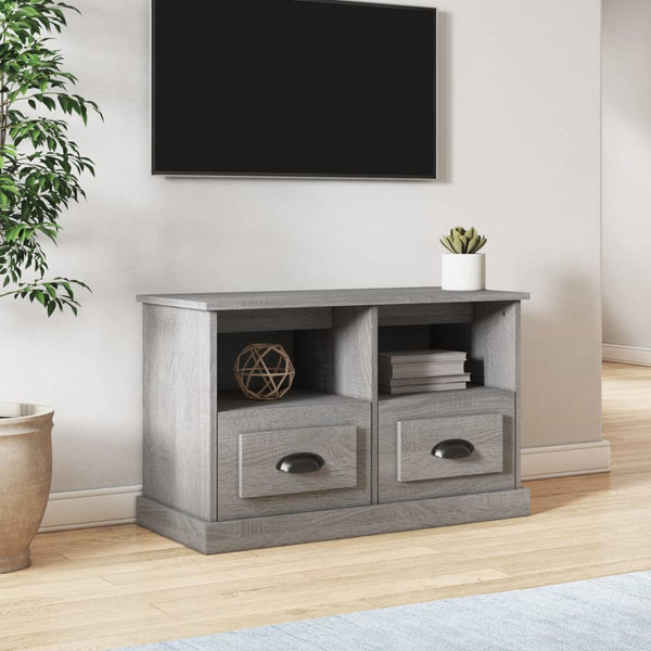 Graues TV-Möbel Tirdea 80x35x50cm (Holz)