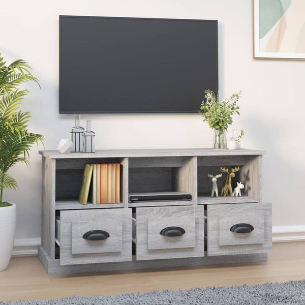 Graues TV-Möbel Murea 100x35x50cm (Holz)