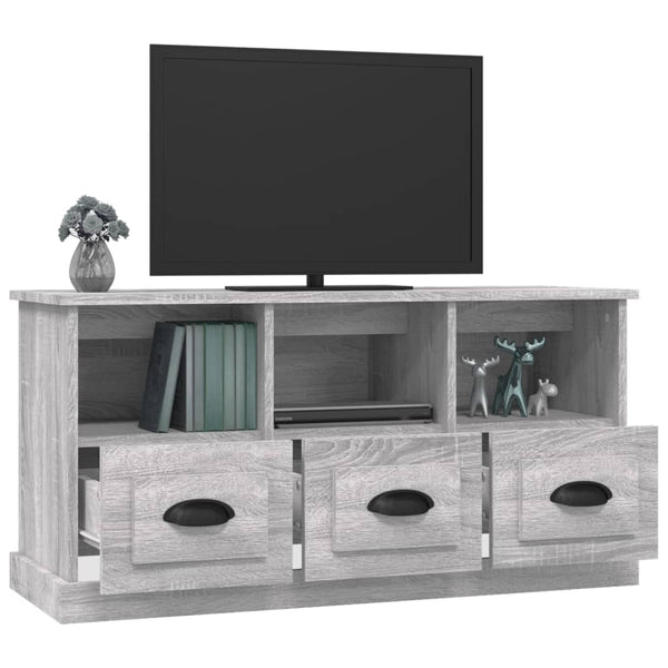 Graues TV-Möbel Murea 100x35x50cm (Holz)