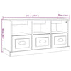 Graues TV-Möbel Murea 100x35x50cm (Holz)