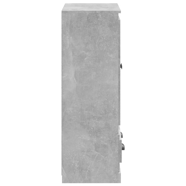 Betongrauer Schrank Iwonne 60x35,5x103,5cm (Holz)