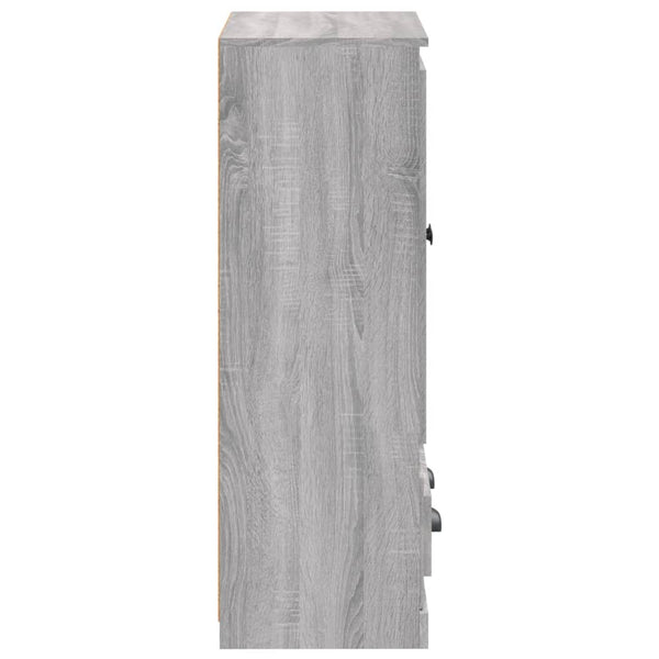 Grauer Schrank Iwonne 60x35,5x103,5cm (Holz)