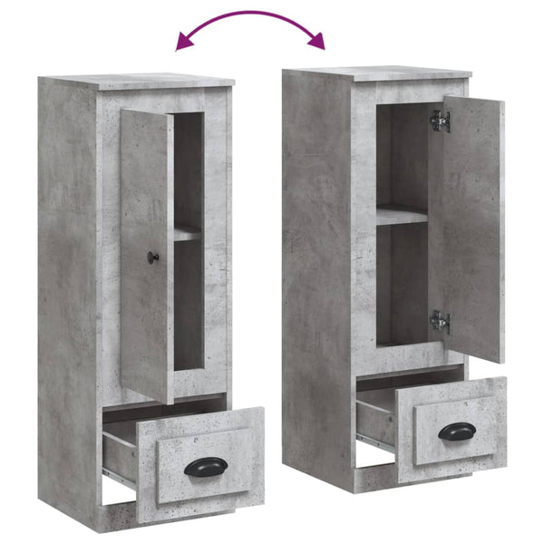 Betongrauer Schrank Gilde 36x35,5x103,5cm (Holz)