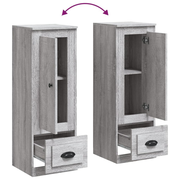 Grauer Schrank Gilde 36x35,5x103,5cm (Holz)