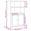 Valkoinen kaappi Jaret 60x35,5x103,5cm (puinen)