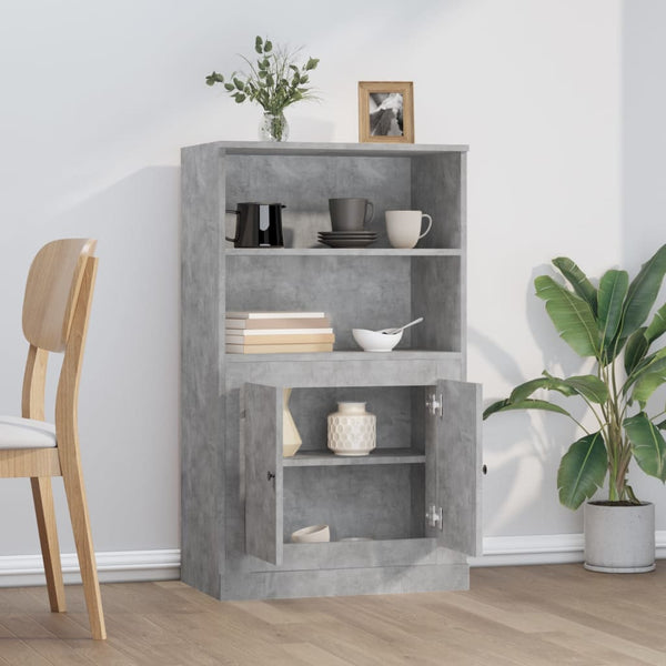Betongrauer Schrank Jaret 60x35,5x103,5cm (Holz)