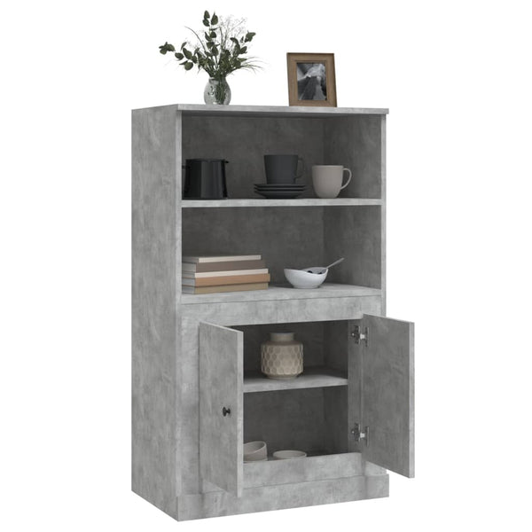 Betongrauer Schrank Jaret 60x35,5x103,5cm (Holz)