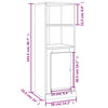 Weißer Schrank Antonic 36x35,5x103,5cm (Holz)