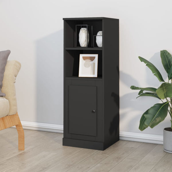 Schwarzer Schrank Antonic 36x35,5x103,5cm (Holz)