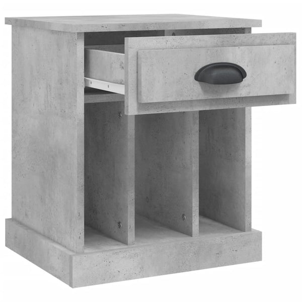 Betongraue Nachttische Arsimia 43x36x50cm (2 Stück)