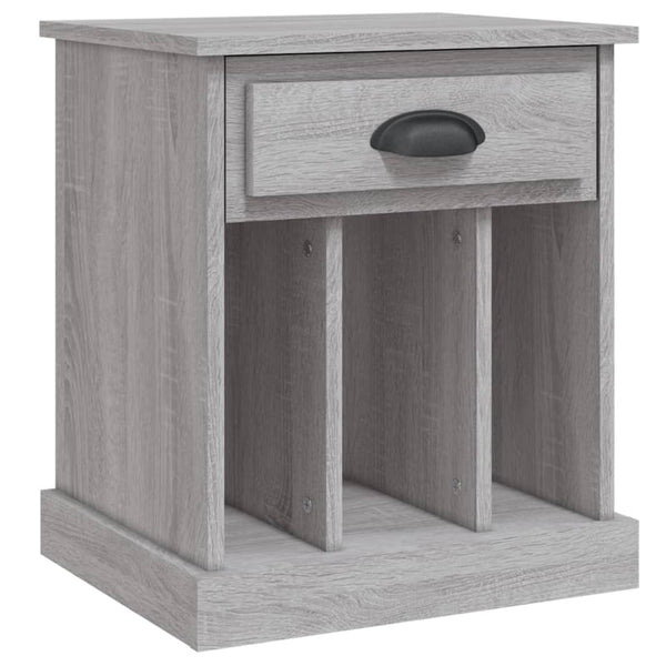 Grauer Nachttisch Arsimia 43x36x50cm