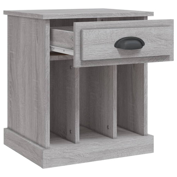 Grauer Nachttisch Arsimia 43x36x50cm